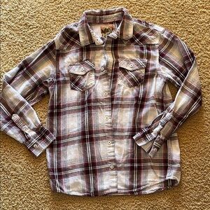 Plaid Boys Button Up Shirt